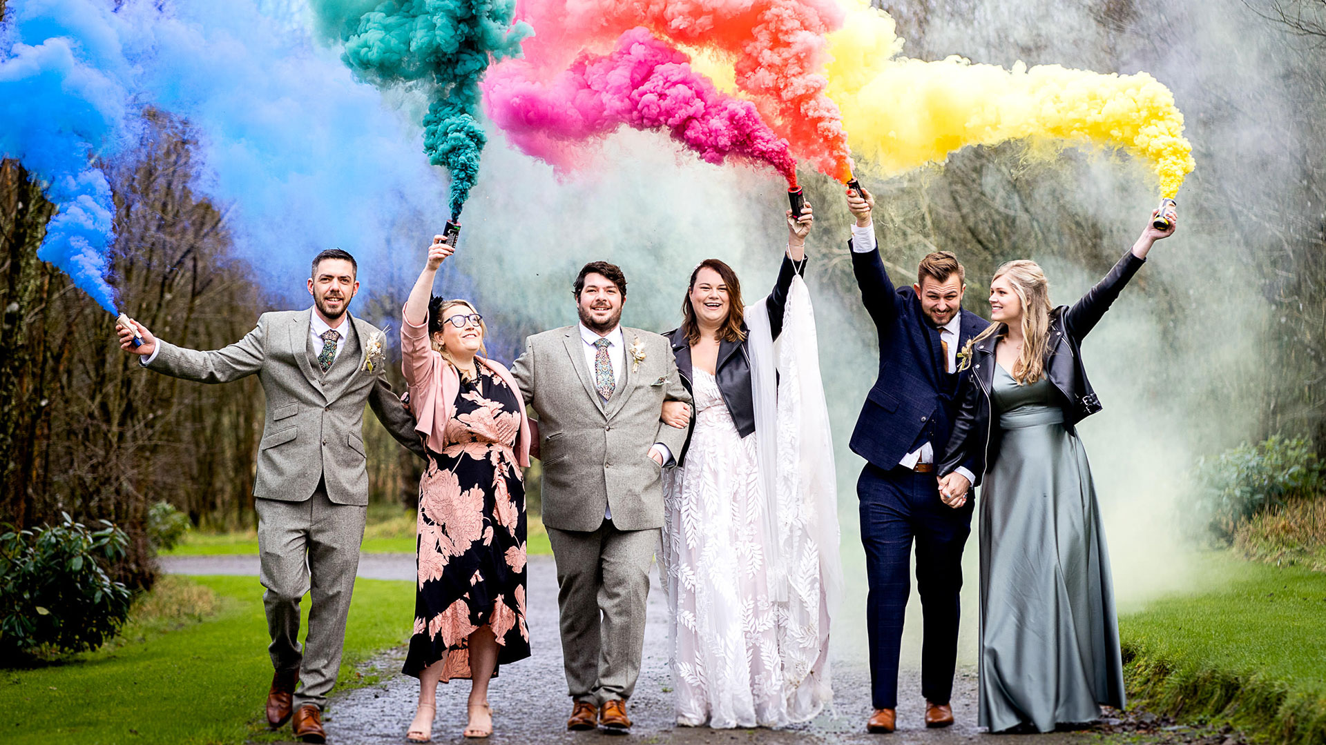 Intimate Wedding Guests at Tree Top Escape