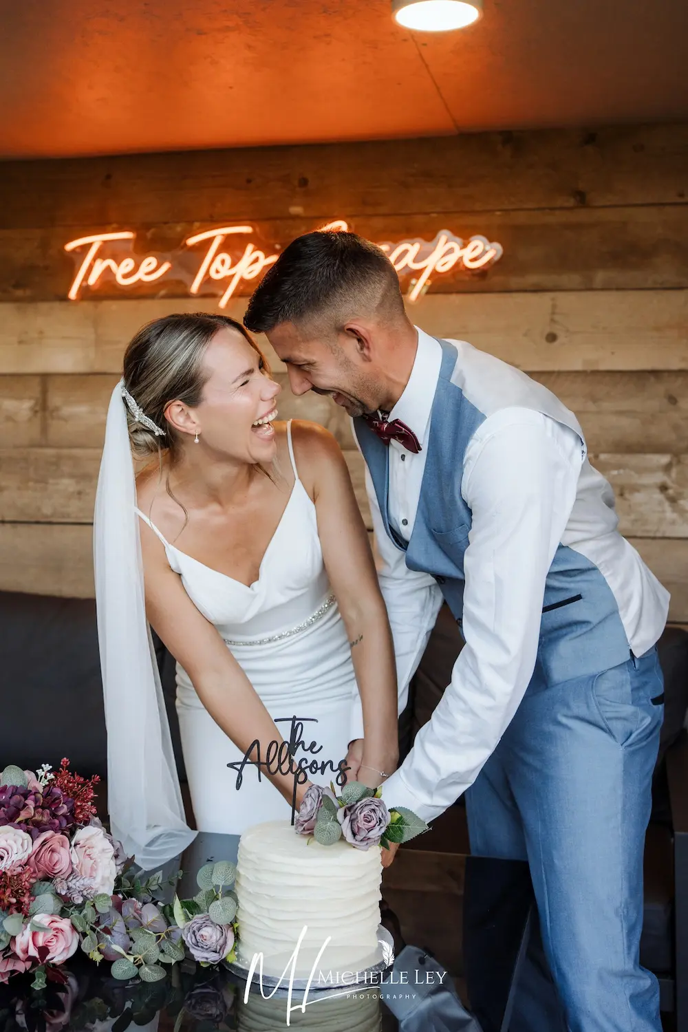 August last minute micro wedding date Tree Top Escape Devon
