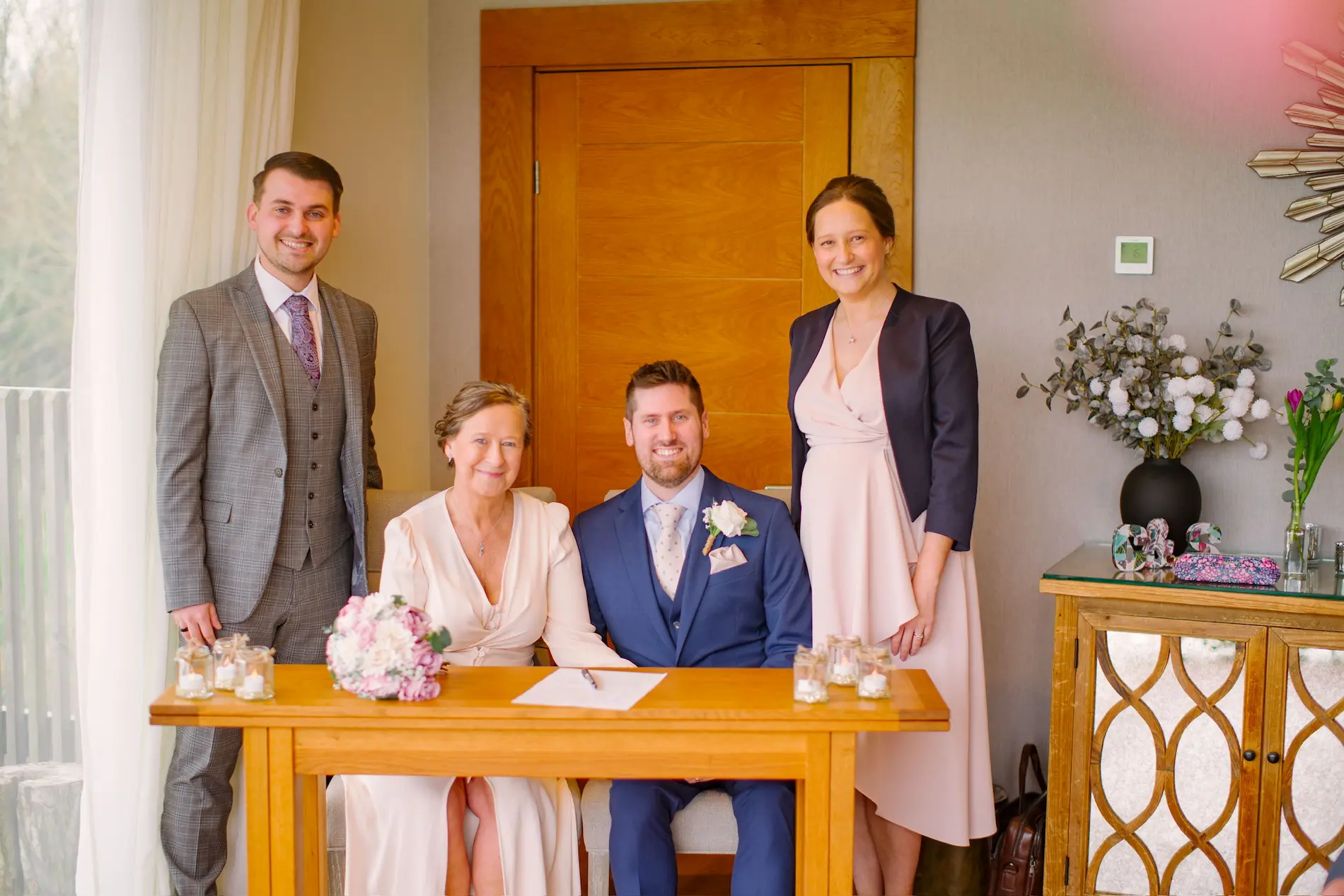 Sarah and Chris's intimate wedding at Tree Top Escape, North Devon, planned in just 5 weeks