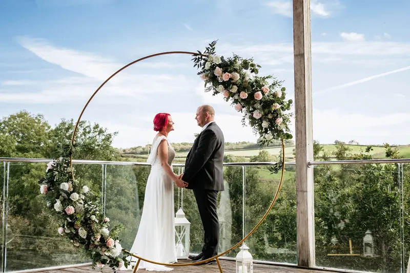 The Nest wedding ceremony venue at Tree Top Escape